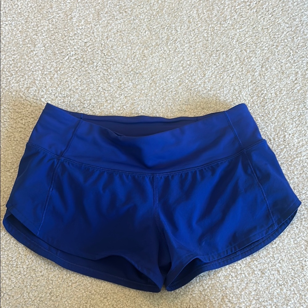 Blue Lululemon Low Rise 2.5 Speed Up